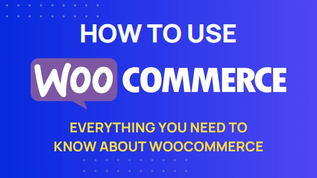 how to use woocommerce