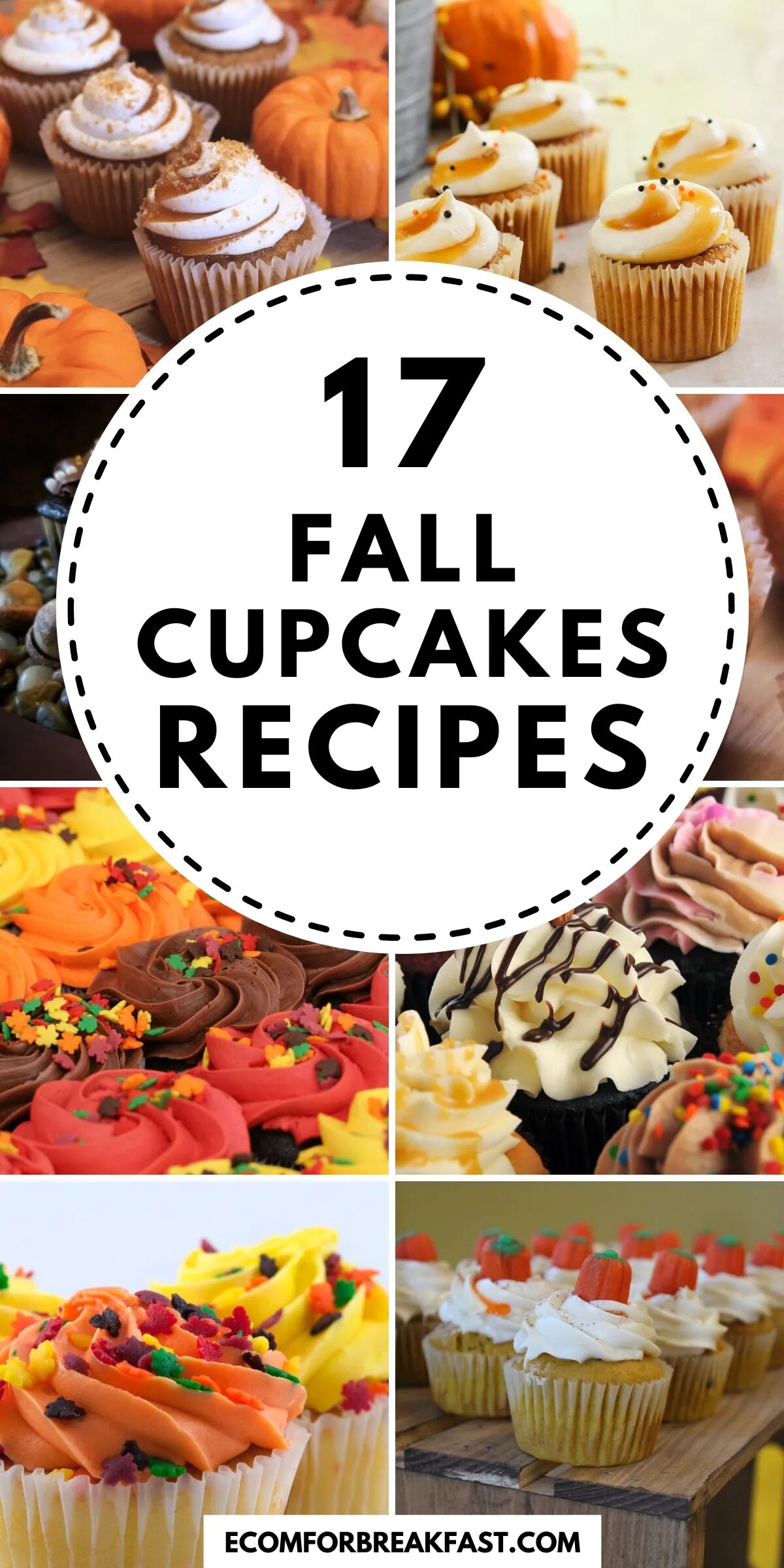 fall cupcakes recipes featured image